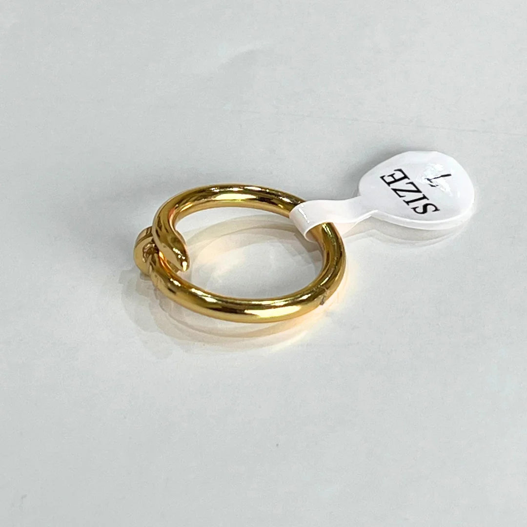 Nail Ring | 18K Gold Plated | Waterproof & Anti-Tarnish