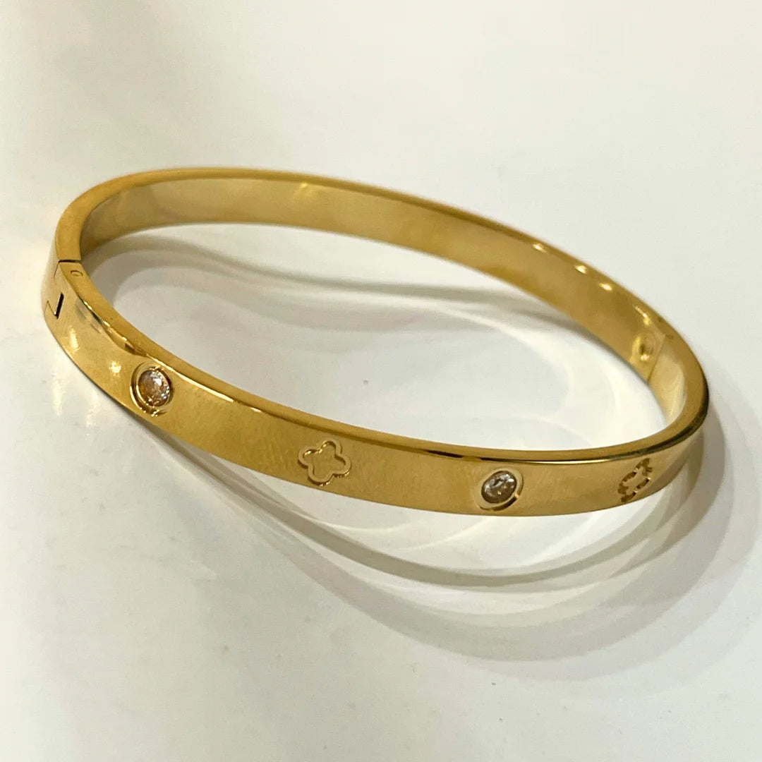 Celestia Charm Bangle - Stainless Steel Bracelet