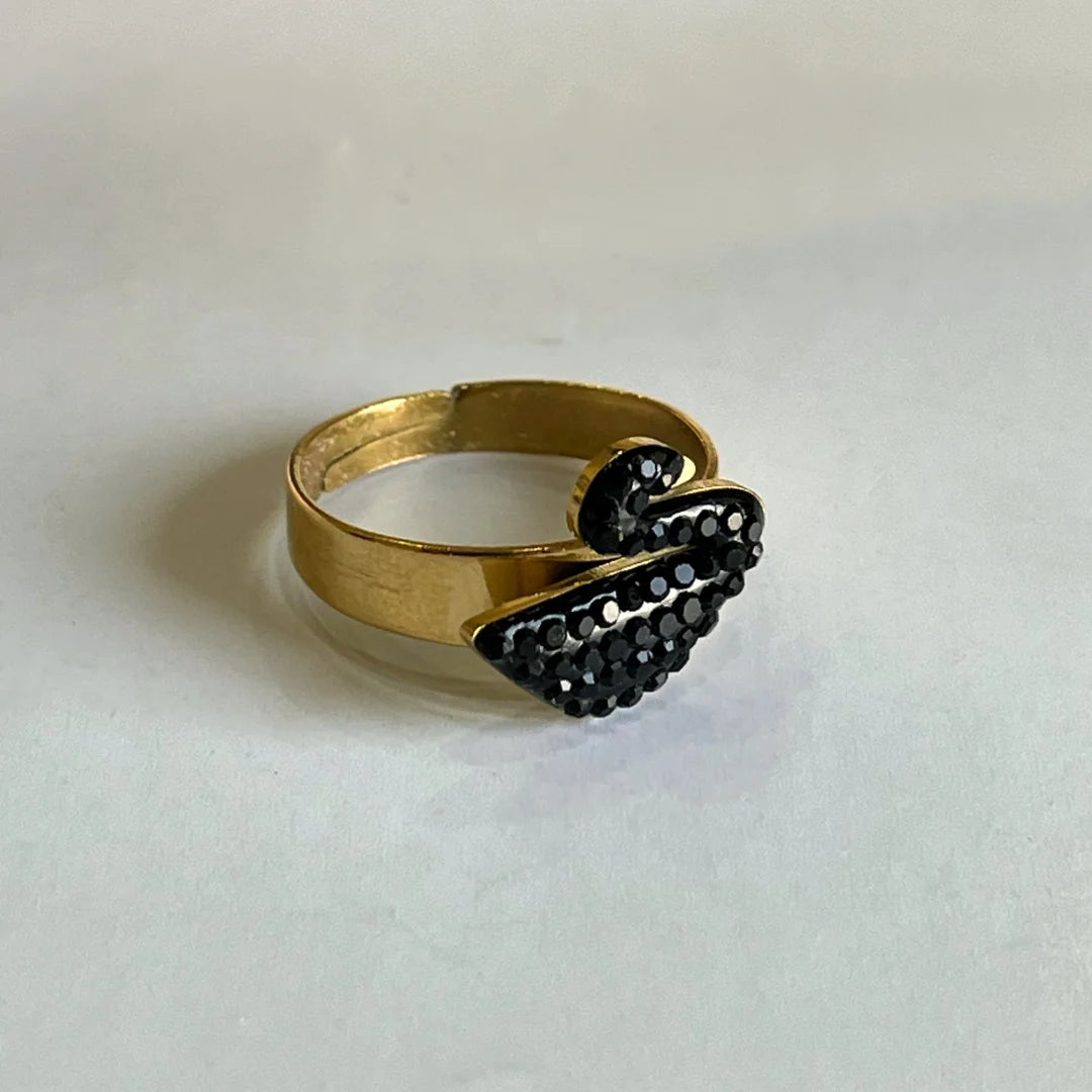 Black Swan Set - Necklace, Earrings, Handcuff & Ring Set