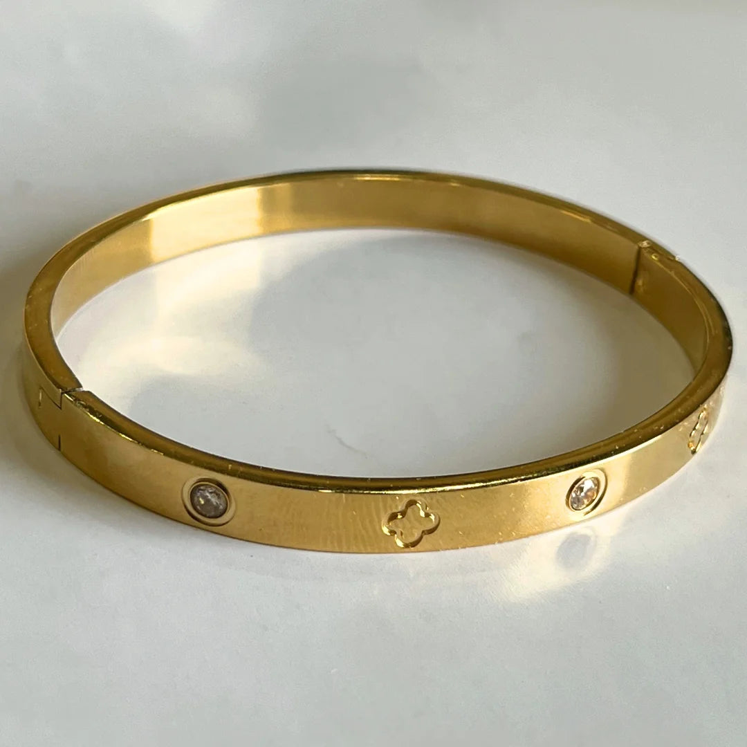 Celestia Charm Bangle - Stainless Steel Bracelet