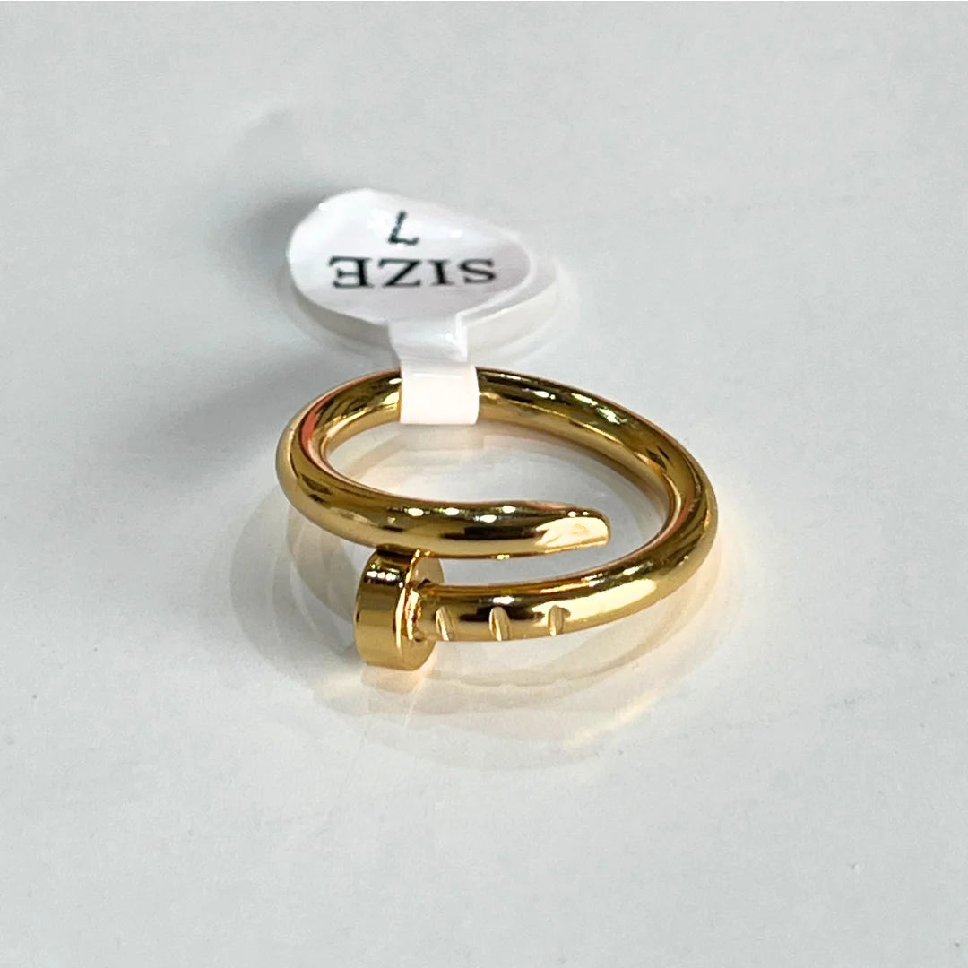 Nail Ring | 18K Gold Plated | Waterproof & Anti-Tarnish